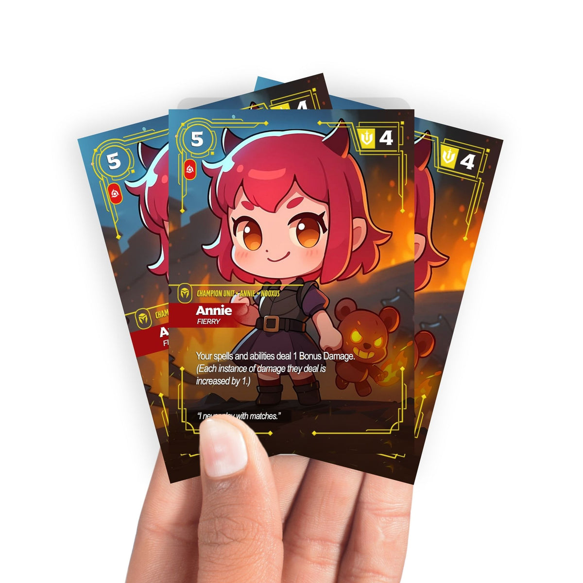 Keep your cards safe and stylish with our borderless card sleeves. Designed edge-to-edge to showcase your artwork, they offer a sleek, modern aesthetic. From LDB Duel, printed with the exclusive Annie Fierry design for a fresh, premium feel.Champion-yugioh-mtg-pokemon-card-protection-standard-japanese-dragon-shield-LDB-Duel-borderless