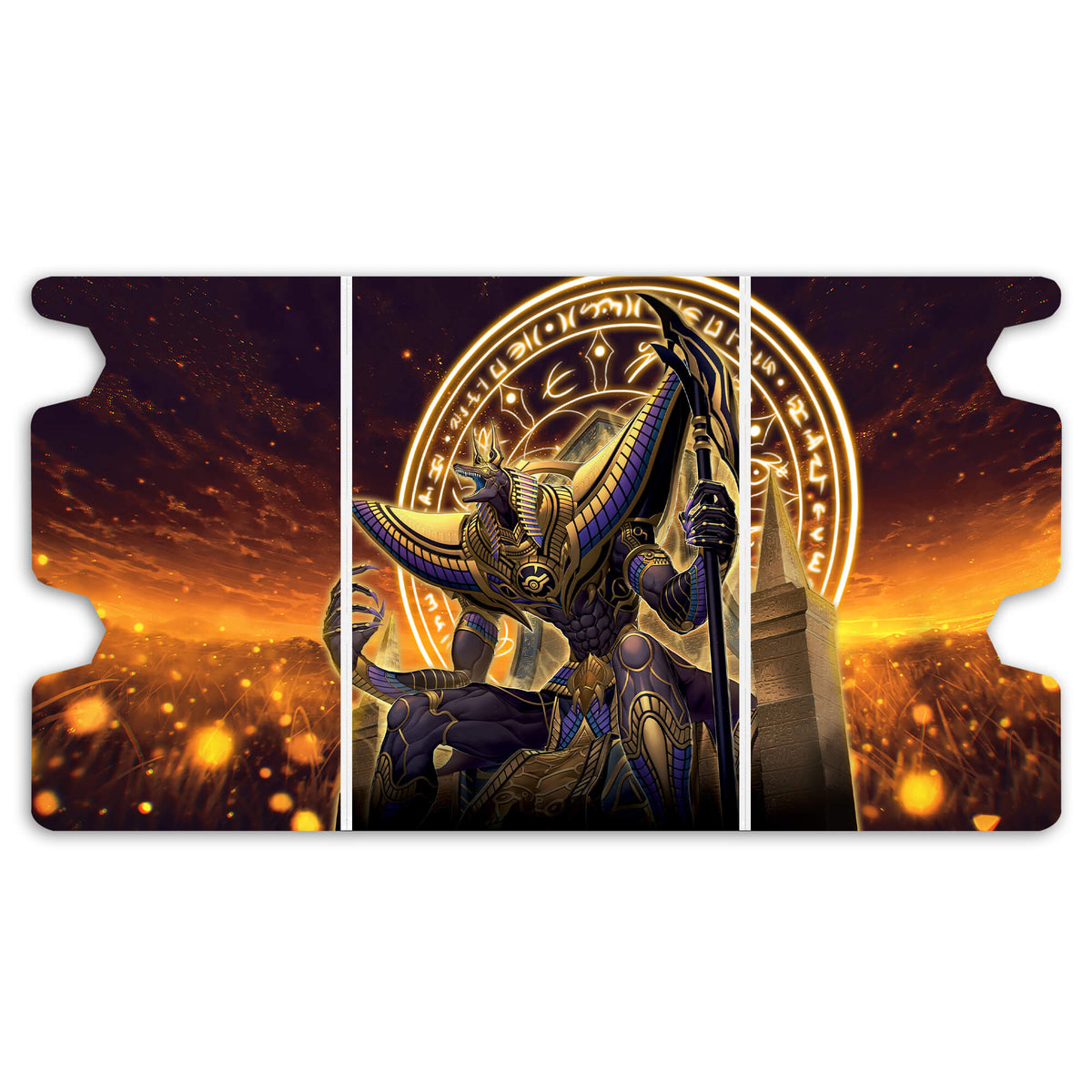 Here is the Full Lid Design of the Anubis Mach 3 White Deck Box. Odion-yugioh-custom-deck-portable-collector-LDB-Duel