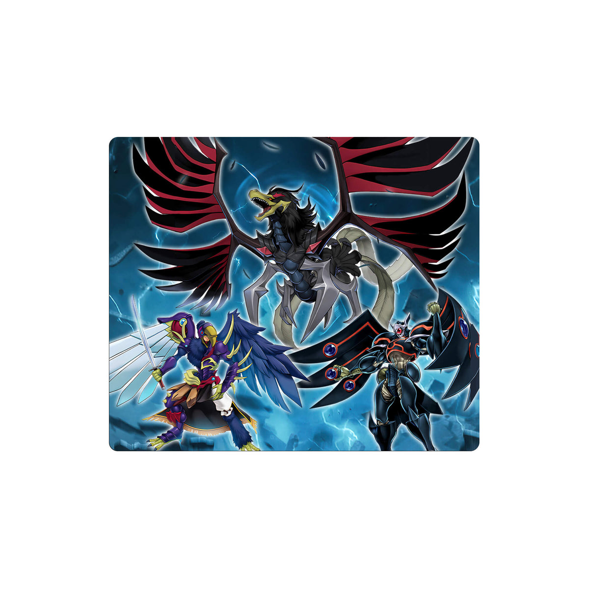 Enhance your gaming setup with our exclusive artwork Black-Winged Dragon mouse pad! Featuring a soft cloth surface for precise mouse tracking and a durable rubber base for a stable grip, this 10x8.5 inch mouse pad is the perfect blend of style and performance. Plus, it's machine washable for easy maintenance! Armor-Master-yugioh-mtg-pokemon-custom-artwork-premium-durable-rubber-ldb-duel