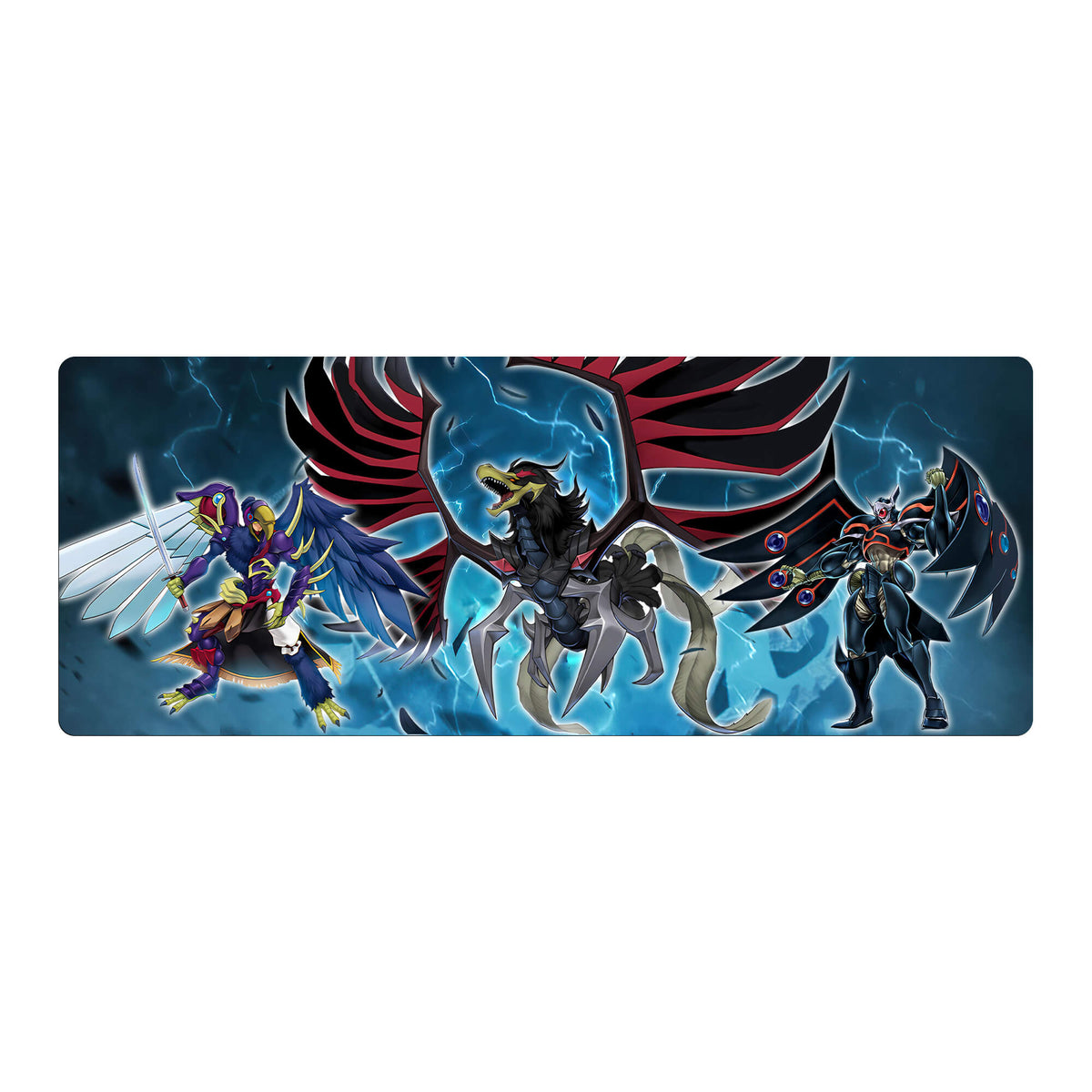 Level up your gaming setup from the LDB Duel featuring our exclusive Black-Winged Dragon mouse pad! Designed for gamers who value precision and comfort, this 31x12 inch masterpiece boasts a soft cloth surface for ultra-smooth tracking and a non-slip rubber base for stability during intense battles. Stylish, durable, and machine washable, it's the ultimate accessory for your desk.Black-Feather-yugioh-mtg-pokemon-custom-artwork-premium-durable-rubber-ldb-duel