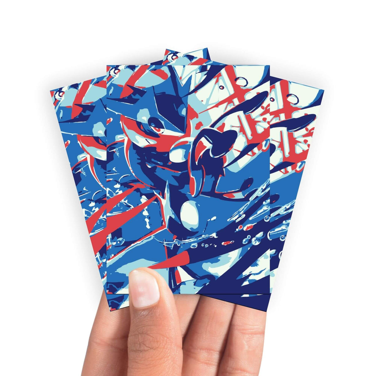 Keep your cards safe and stylish with our borderless card sleeves. Designed edge-to-edge to showcase your artwork, they offer a sleek, modern aesthetic. From LDB Duel, printed with the exclusive Chaos Rising: Greninja design for a fresh, premium feel.Greninja-pokemon-anime-yugioh-mtg-card-protection-standard-japanese-dragon-shield-LDB-Duel-borderless