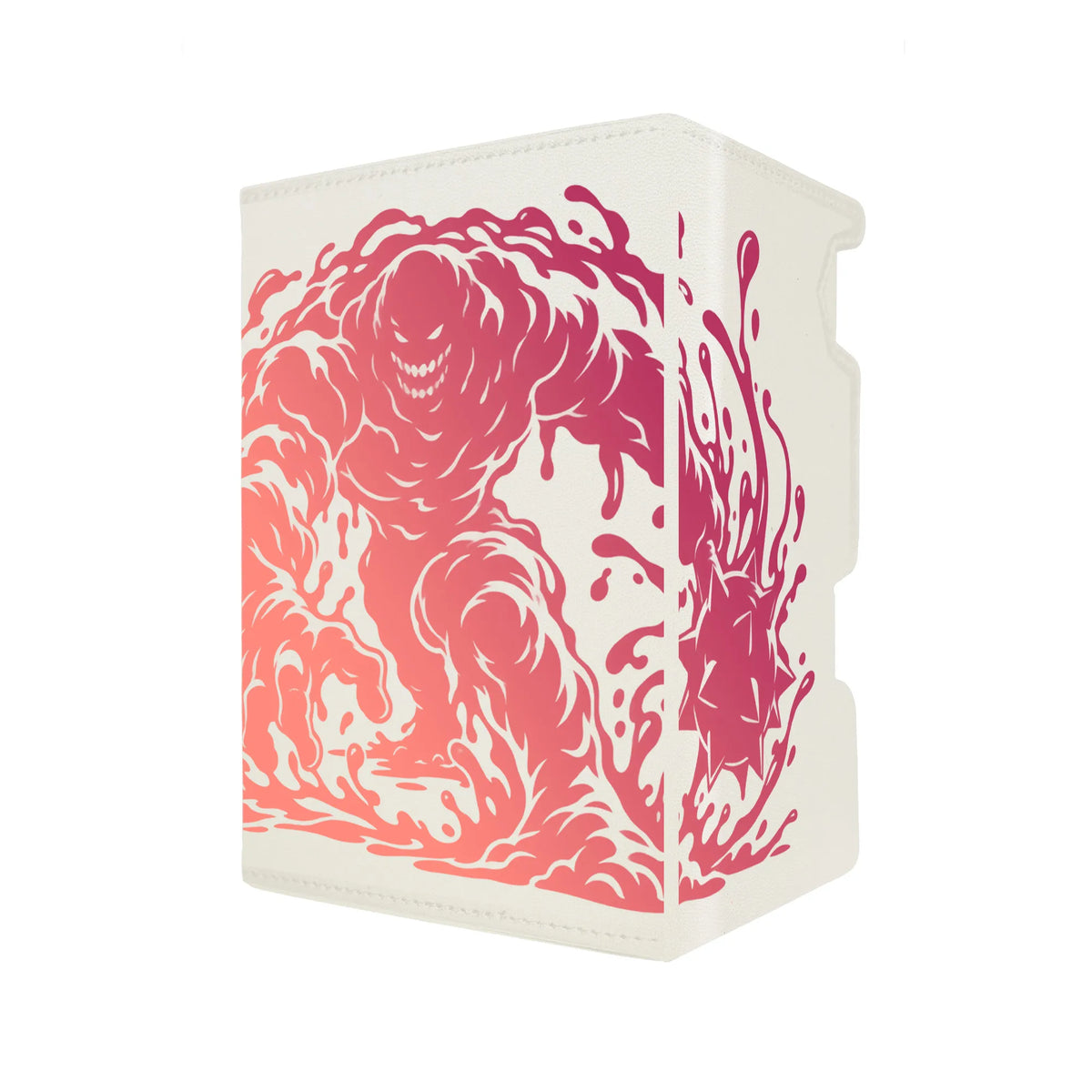 Here's another quality white deck box from LDB Duel featuring our exclusive Clayface art. Fits all types of trading card games, including Pokémon, Yu-Gi-Oh! and Magic The Gathering. The perfect card holder for the TCG player safely holds up to 100 double-sleeved cards. EVEN in extra thick sleeves. Comes with a pull-out dice tray. Basil-Karlo-mtg-tcg-accessories-card-storage-LDB-Duel