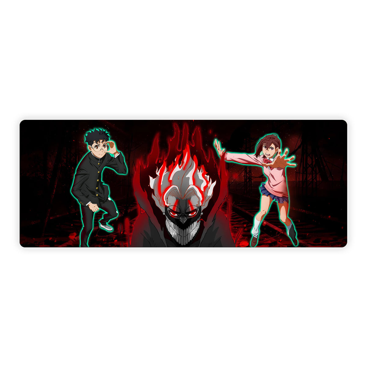 Level up your gaming setup from the LDB Duel featuring our exclusive Dandadan mouse pad! Designed for gamers who value precision and comfort, this 31x12 inch masterpiece boasts a soft cloth surface for ultra-smooth tracking and a non-slip rubber base for stability during intense battles. Stylish, durable, and machine washable, it's the ultimate accessory for your desk.Momo-Ayase-yugioh-mtg-pokemon-custom-artwork-premium-durable-rubber-ldb-duel