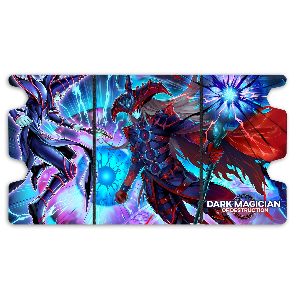 Here is the Full Lid Design of the Dark Magician of Destruction Mach 3 Black Deck Box. Chaos-yugioh-custom-art-leather-durable-LDB-Duel