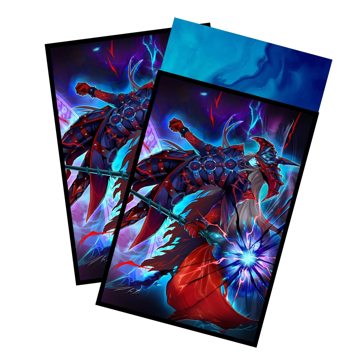 Enhance your cards with our elegant black border card sleeves, featuring a sleek, sophisticated design for a bold, modern aesthetic. From LDB Duel. Perfect for showcasing your collection, these sleeves are printed with our exclusive Dark Magician of Destruction design. Magician-yugioh-card-protection-standard-japanese-dragon-shield-LDB-Duel-black