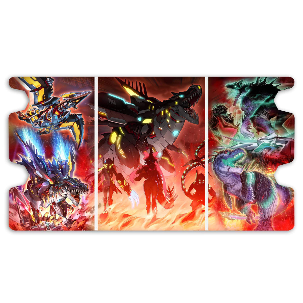 Here is the Full Lid Design of the Dinomorphia Archetype Mach 3 White Deck Box. Frenzy-yugioh-custom-deck-portable-collector-LDB-Duel