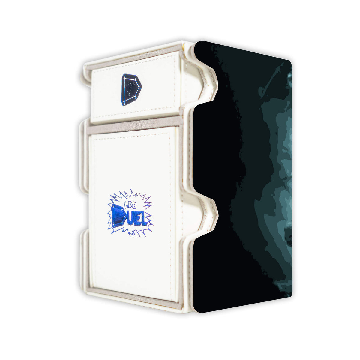 Here is the Right View of the Doctor Doom Mach 3 White Deck Box. Power-Stealing-mtg-deck-tray-dice-tray-LDB-Duel