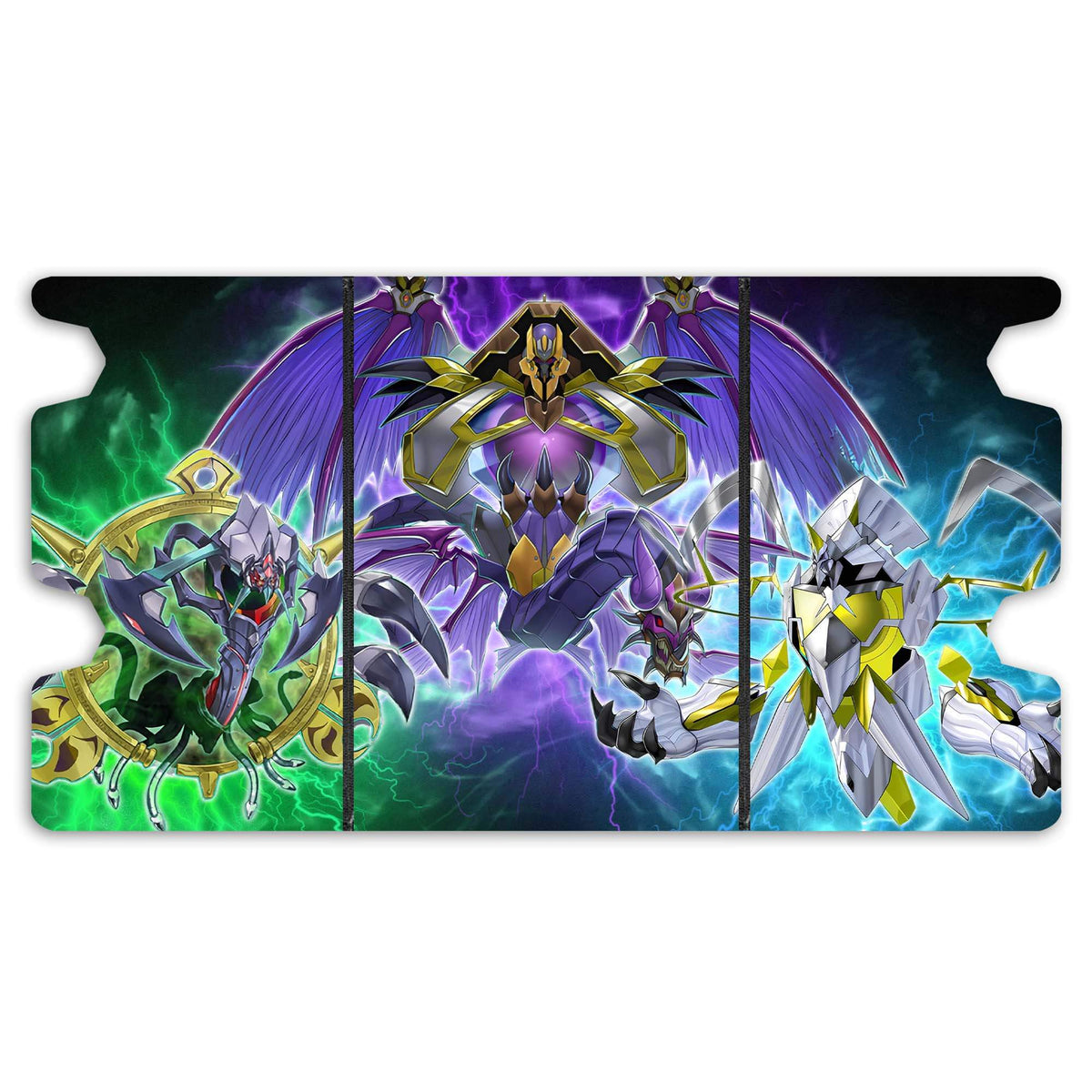 Here is the Full Lid Design of the Doom King Archetype Mach 3 Black Deck Box. King-Armageddon-yugioh-custom-art-leather-durable-LDB-Duel