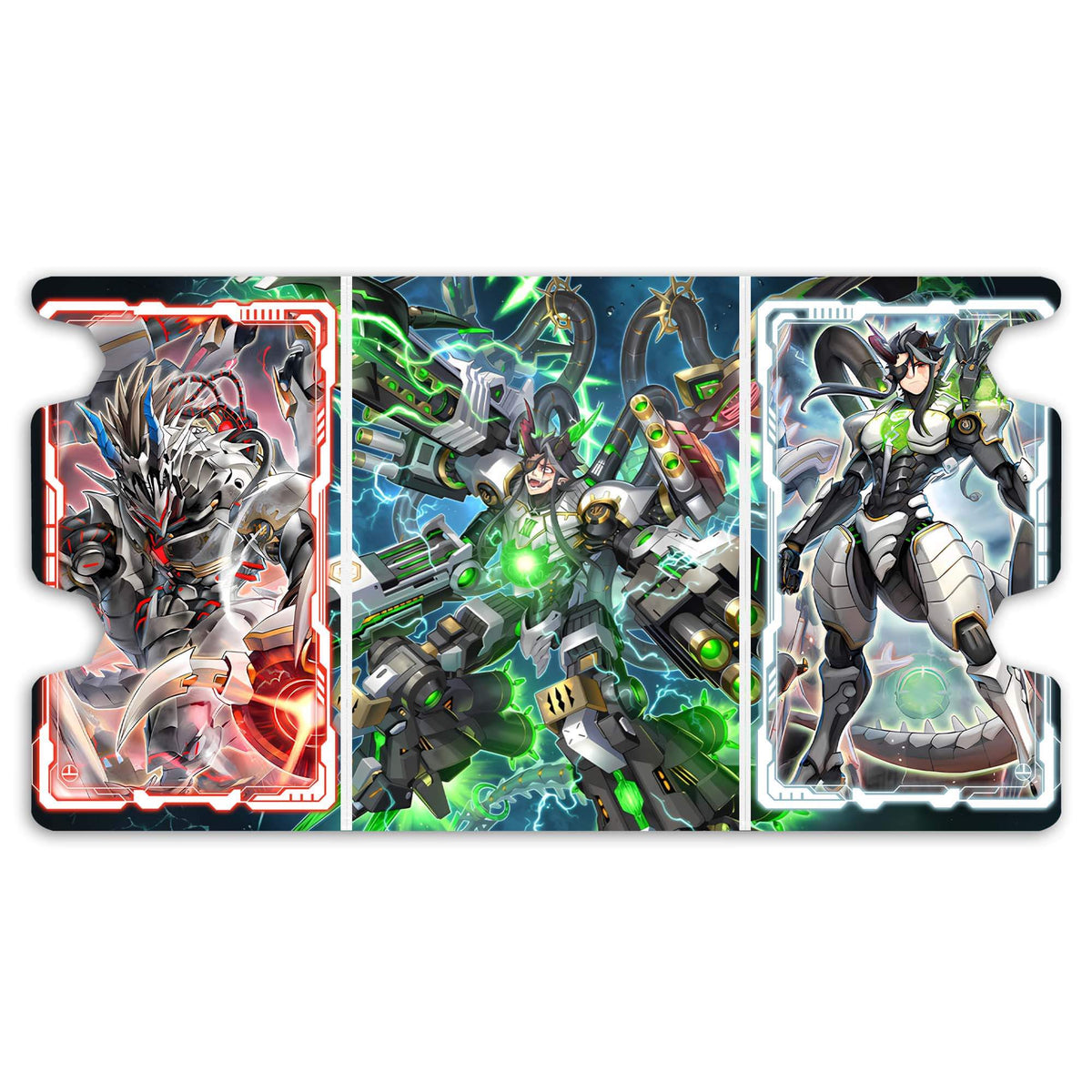 Here is the Full Lid Design of the DoomZ Archetype Mach 3 White Deck Box. Diactorus-yugioh-custom-deck-portable-collector-LDB-Duel
