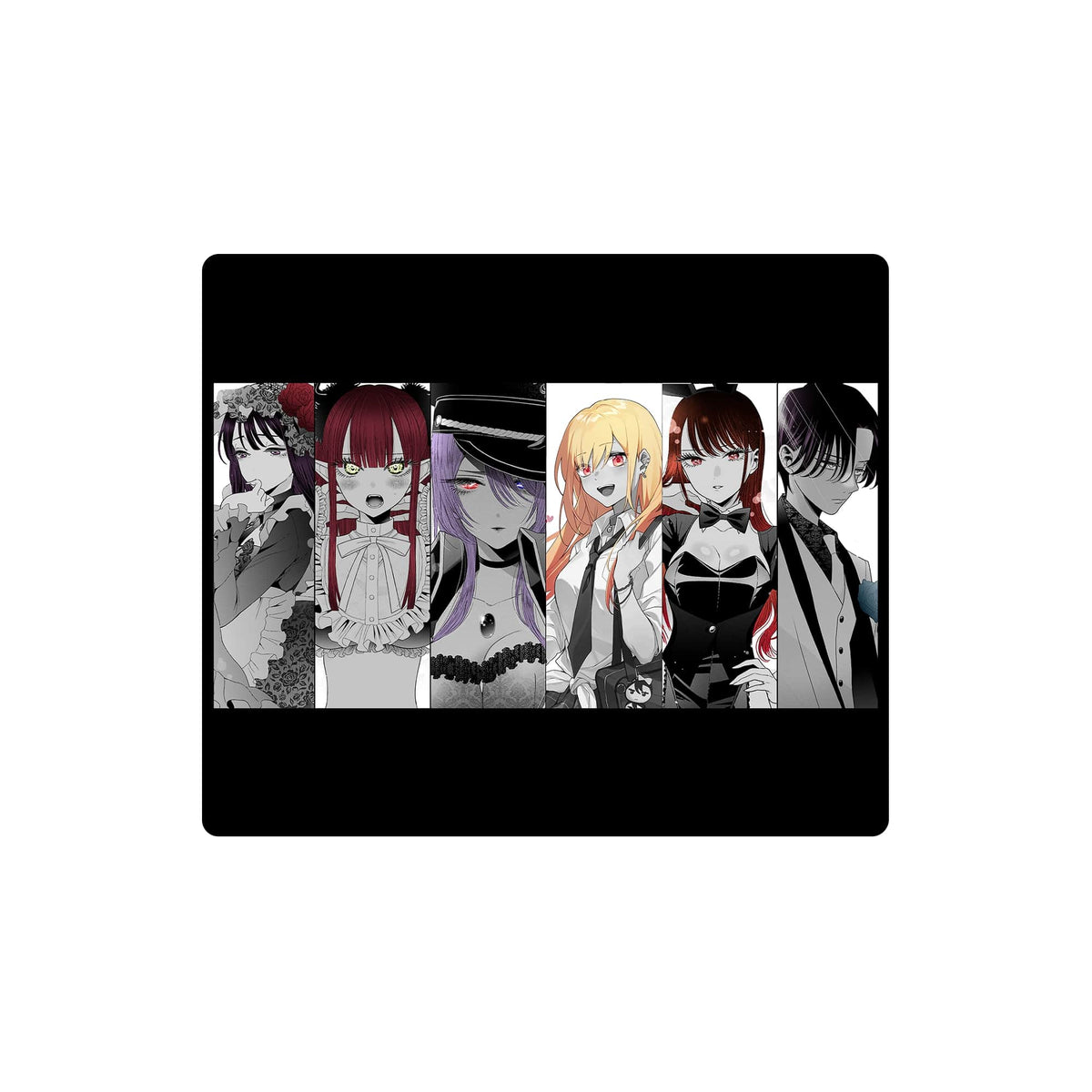 Enhance your gaming setup with our exclusive artwork Dress Up Darling mouse pad! Featuring a soft cloth surface for precise mouse tracking and a durable rubber base for a stable grip, this 10x8.5 inch mouse pad is the perfect blend of style and performance. Plus, it's machine washable for easy maintenance! Wakana-Gojo-yugioh-mtg-pokemon-custom-artwork-premium-durable-rubber-ldb-duel