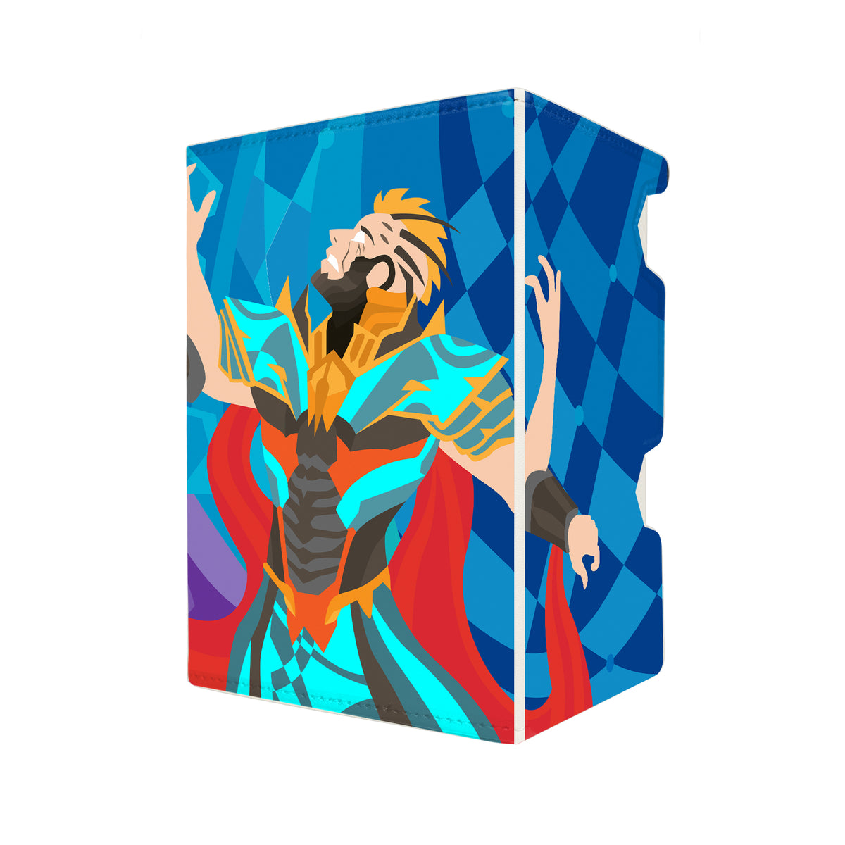 Here's another quality white deck box from LDB Duel featuring our exclusive Ertai Resurrected art. Fits all types of trading card games, including Pokémon, Yu-Gi-Oh! and Magic The Gathering. The perfect card holder for the TCG player safely holds up to 100 double-sleeved cards. EVEN in extra thick sleeves. Comes with a pull-out dice tHere's another quality white deck box from LDB Duel featuring our exclusive Ertai Resurrected art. Fits all types of trading card games, including Pokémon, Yu-Gi-Oh! and Magic