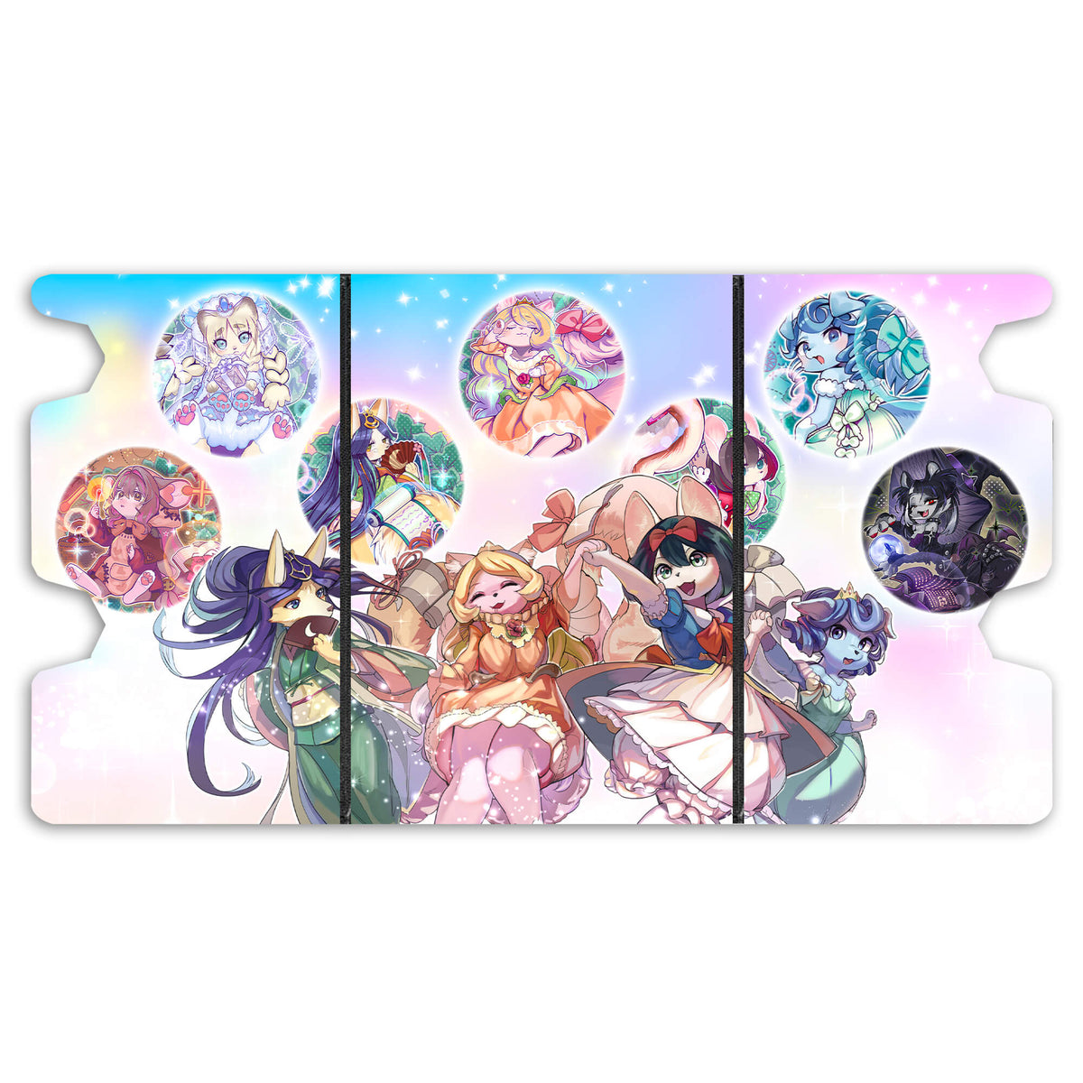 Here is the Full Lid Design of the Fairy Tail Archetype Mach 3 Black Deck Box. Luna-yugioh-custom-art-leather-durable-LDB-Duel