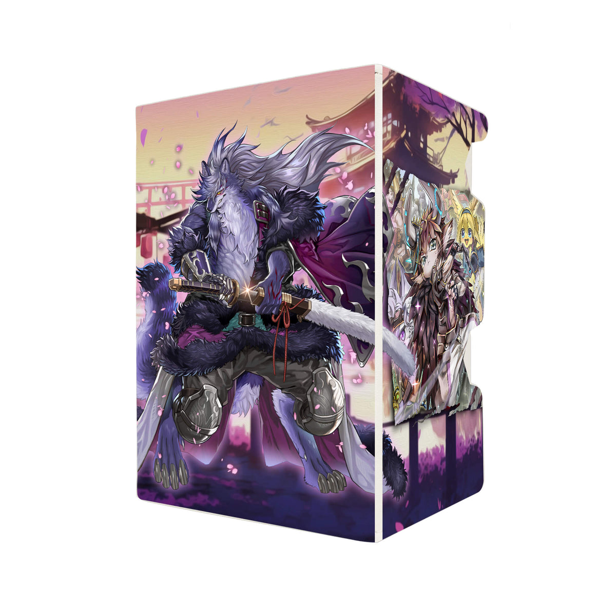 Here's another quality white deck box from LDB Duel featuring our exclusive Folgo - Justice Fur Hire art. Fits all types of trading card games, including Pokémon, Yu-Gi-Oh! and Magic The Gathering. The perfect card holder for the TCG player safely holds up to 100 double-sleeved cards. EVEN in extra thick sleeves. Comes with a pull-out dice tray. wiz-ygo-magic-digimon-card_protector-gaming-accesories-LDB-Duel
