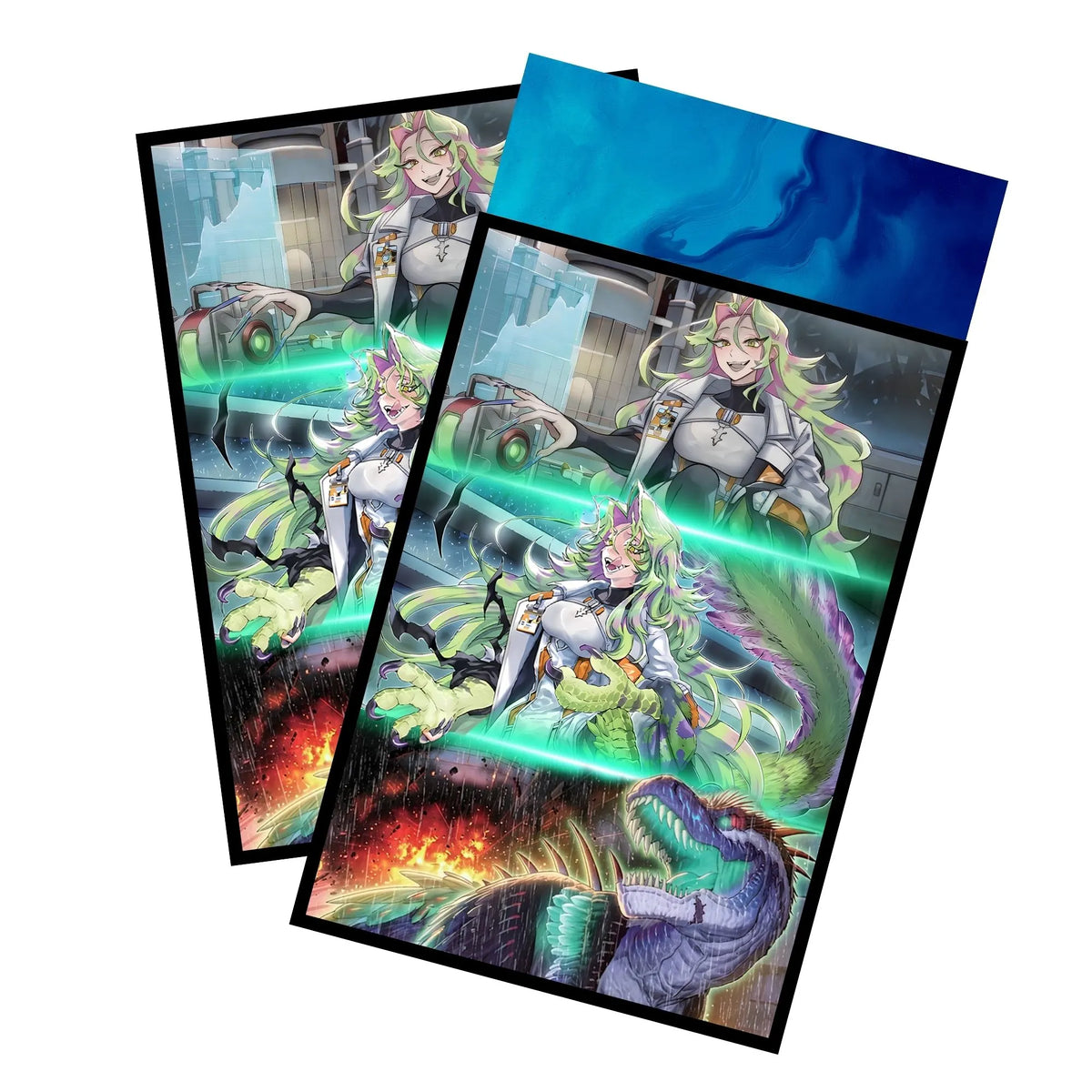 Enhance your cards with our elegant black border card sleeves, featuring a sleek, sophisticated design for a bold, modern aesthetic. From LDB Duel. Perfect for showcasing your collection, these sleeves are printed with our exclusive GMX Associate Noma design. GMX-yugioh-card-protection-standard-japanese-dragon-shield-LDB-Duel-black