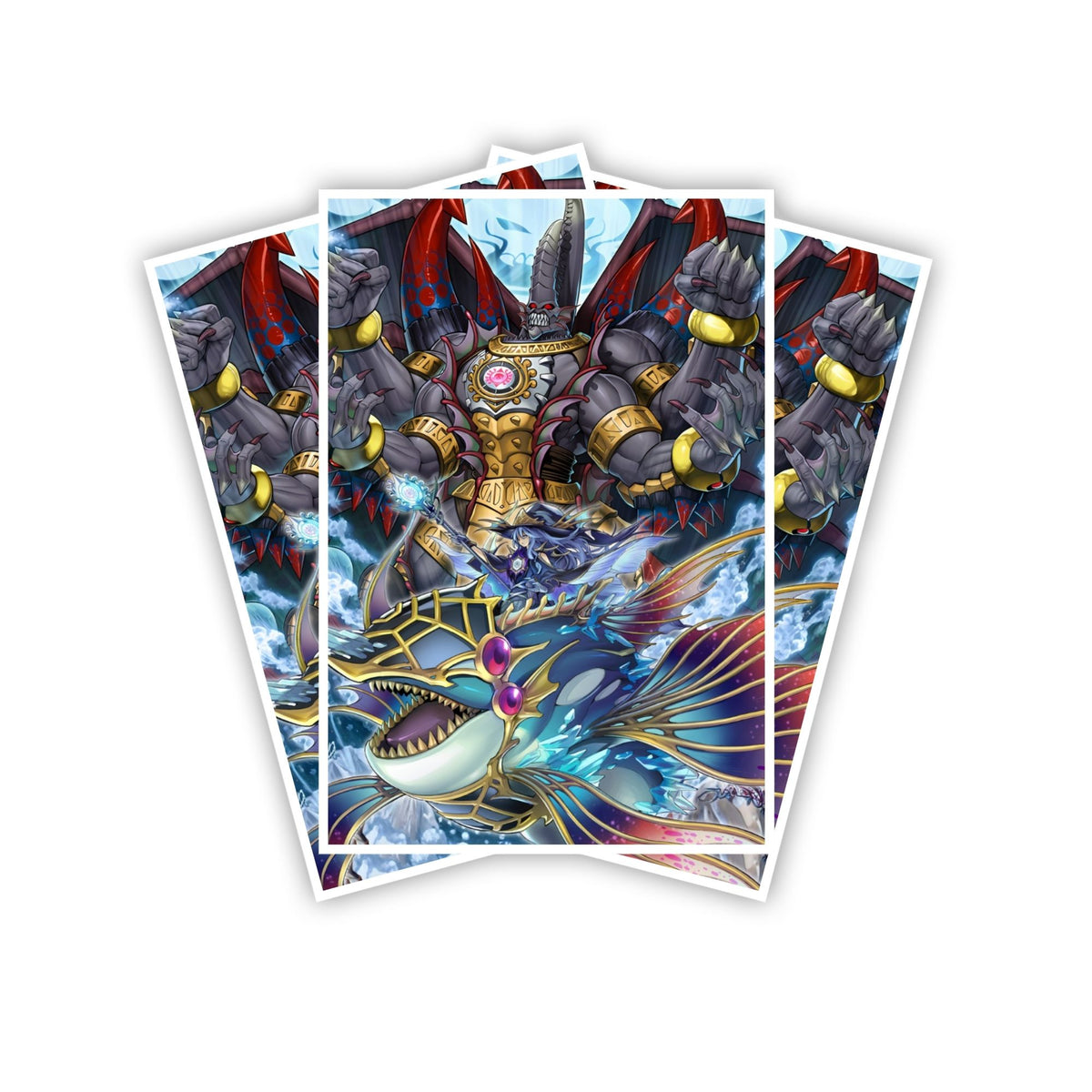 Protect and enhance your cards with our clean and crisp white border card sleeves. Featuring a minimalist design that complements any artwork, these sleeves offer a bright, timeless look. From LDB Duel. Printed with our exclusive Gishki Zielgigas design for a fresh and premium finish. Gishki-yugioh-mtg-pokemon-card-protection-standard-japanese-dragon-shield-LDB-Duel-white