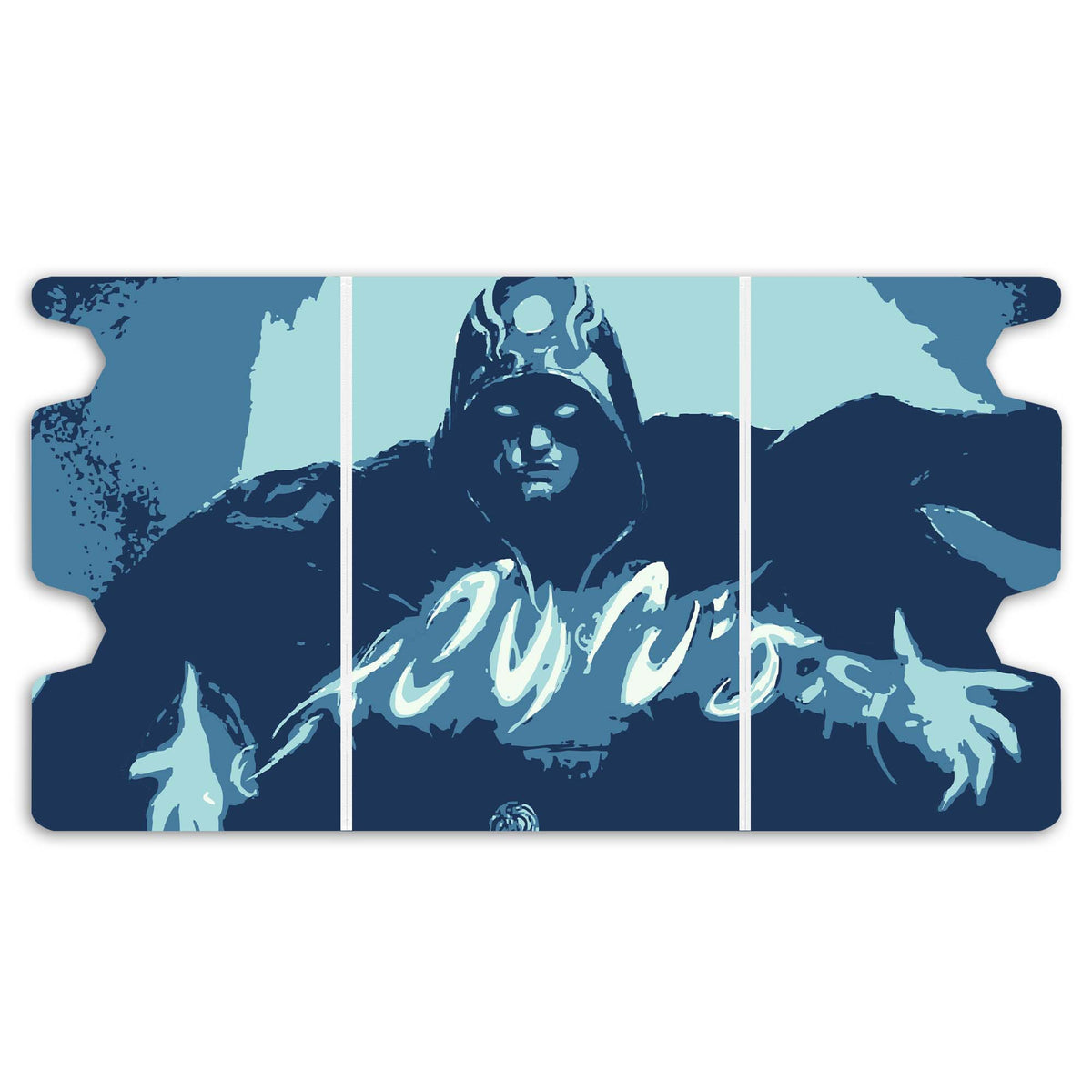 Here is the Full Lid Design of the Jace, the Mind Sculptor Mach 3 White Deck Box. Planeswalker-mtg-custom-deck-portable-collector-LDB-Duel