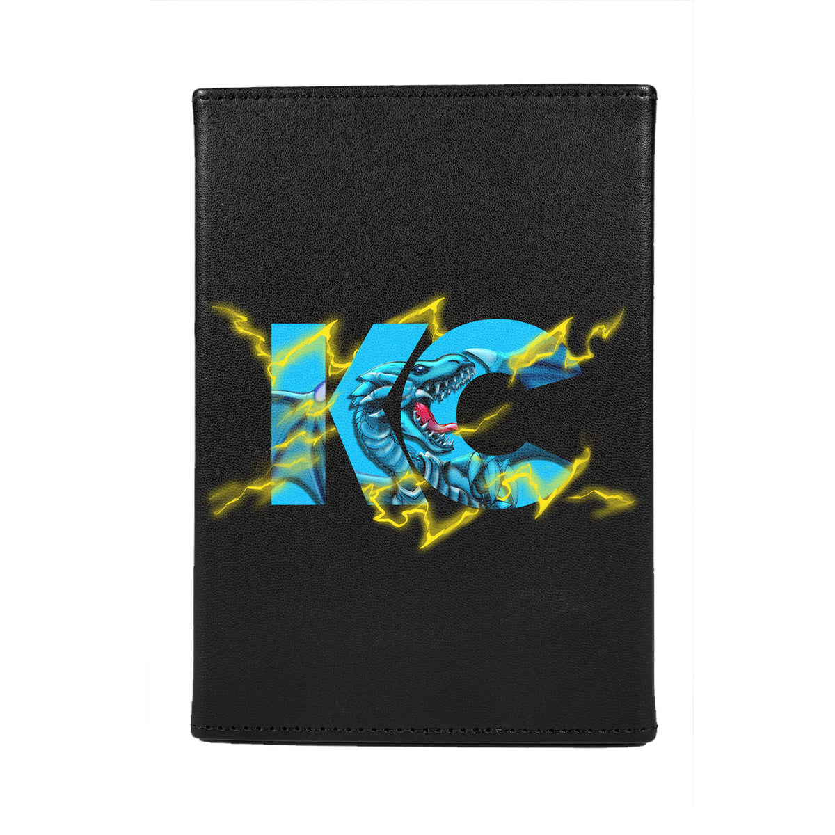 Here is the Full Lid Design of the KC Dragon Logo Mach 3 Black Deck Box. Blue-Dragon-yugioh-custom-art-leather-durable-LDB-Duel