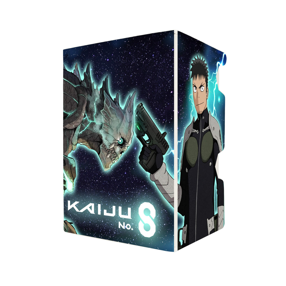 Here's another quality white deck box from LDB Duel featuring our exclusive Kaiju No. 8 art. Fits all types of trading card games, including Pokémon, Yu-Gi-Oh! and Magic The Gathering. The perfect card holder for the TCG player safely holds up to 100 double-sleeved cards. EVEN in extra thick sleeves. Comes with a pull-out dice tray. Iharu-Furuhashi-ygo-magic-digimon-card-protector-gaming-accesories-LDB-Duel