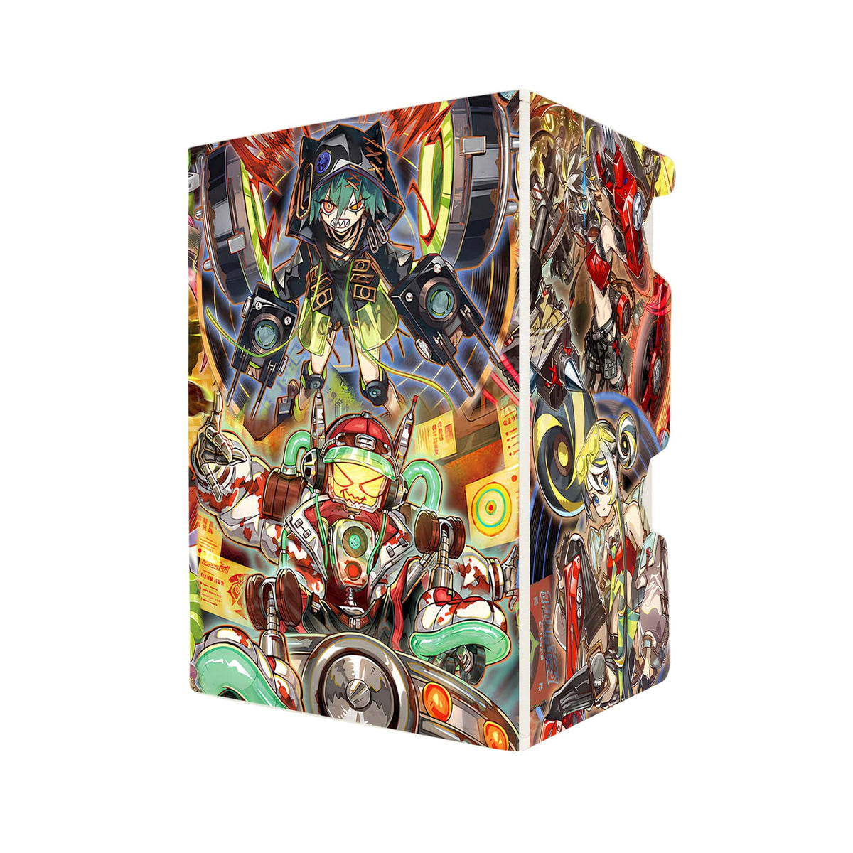 Here's another quality white deck box from LDB Duel featuring our exclusive Kewl Tune Archetype art. Fits all types of trading card games, including Pokémon, Yu-Gi-Oh! and Magic The Gathering. The perfect card holder for the TCG player safely holds up to 100 double-sleeved cards. EVEN in extra thick sleeves. Comes with a pull-out dice tray. Killer-Tune-ygo-magic-digimon-card-protector-gaming-accesories-LDB-Duel