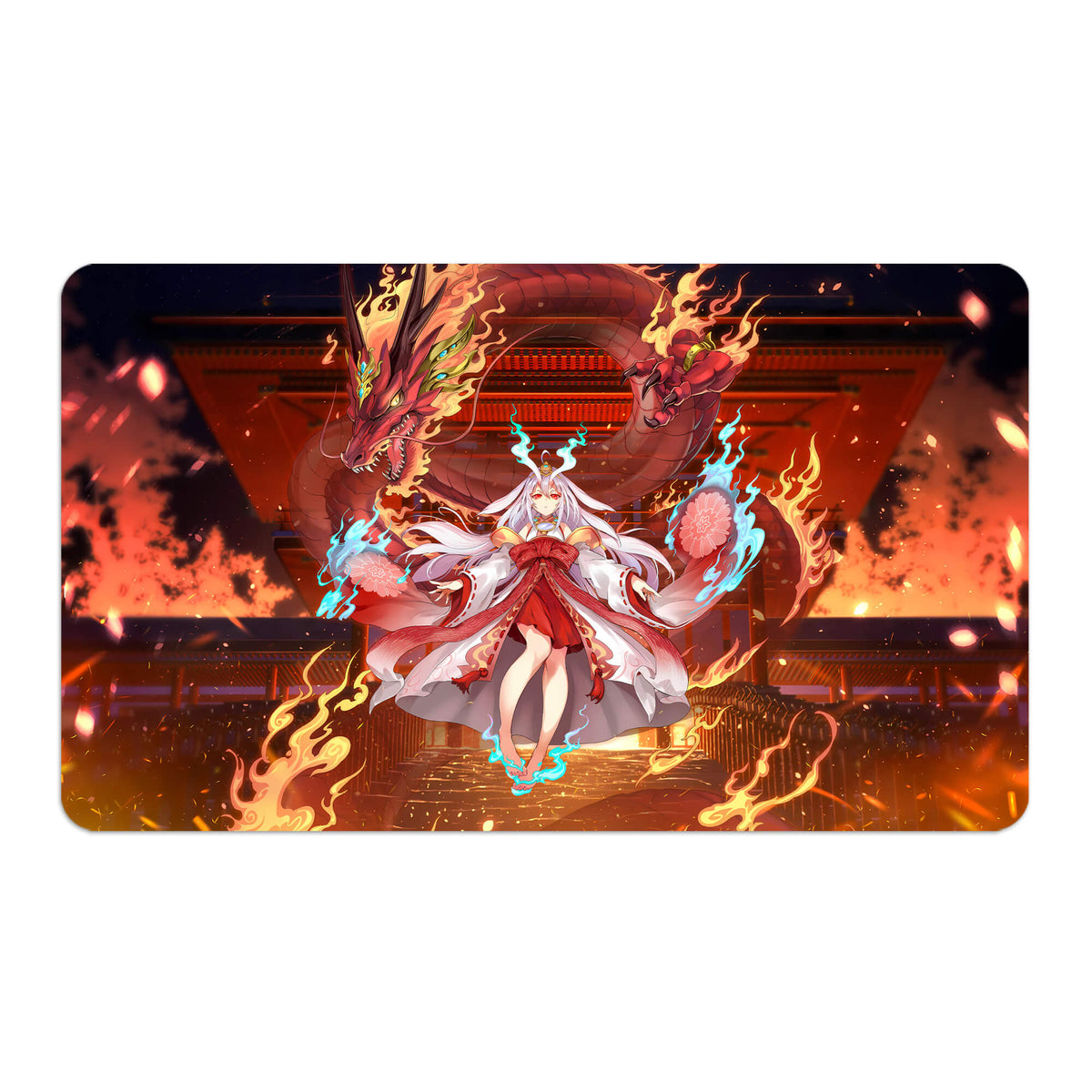 Transform your dueling experience with LDB Duel featuring our exclusive art Kurikara Divincarnate playmat! Featuring a soft cloth top for smooth card movement and a durable rubber back for a secure grip, this 24x14 inch mat is machine washable and safe for cards and sleeves. Kulika-yugioh-mtg-pokemon-custom-artwork-premium-durable-rubber-ldb-duel