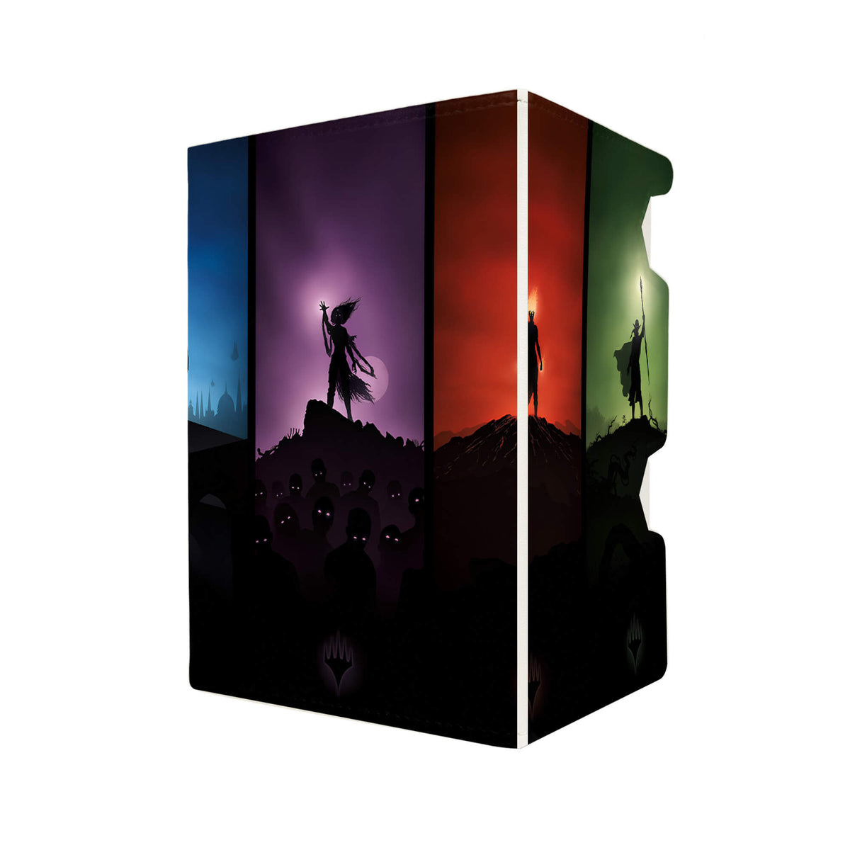 Here's another quality white deck box from LDB Duel featuring our exclusive Magic Origins art. Fits all types of trading card games, including Pokémon, Yu-Gi-Oh! and Magic The Gathering. The perfect card holder for the TCG player safely holds up to 100 double-sleeved cards. EVEN in extra thick sleeves. Comes with a pull-out dice tray. Planeswalkers-mtg-tcg-accessories-card-storage-LDB-Duel