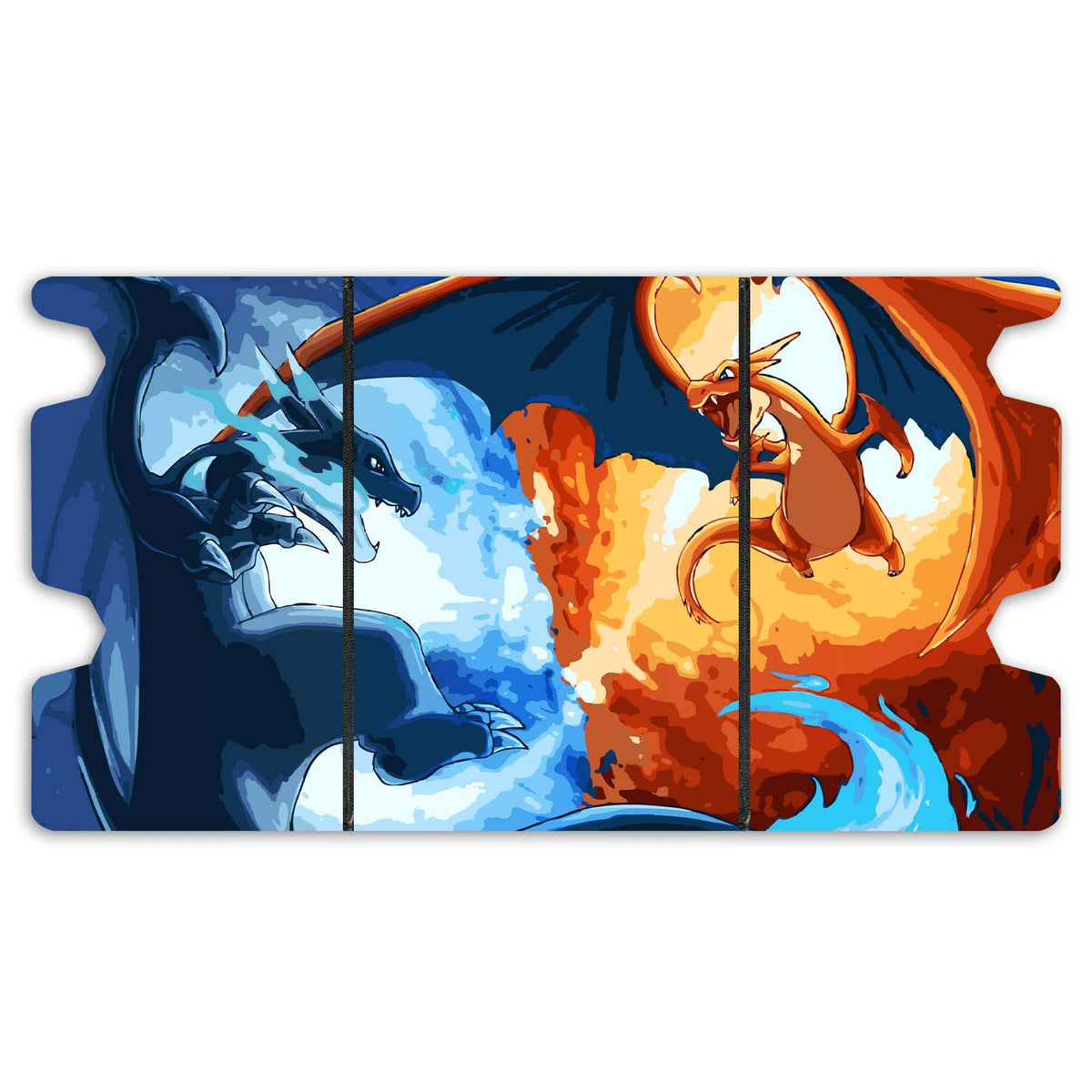 Here is the Full Lid Design of the Mega Charizard X and Y Mach 3 Black Deck Box. Flamethrower-pokemon-custom-art-leather-durable-LDB-Duel
