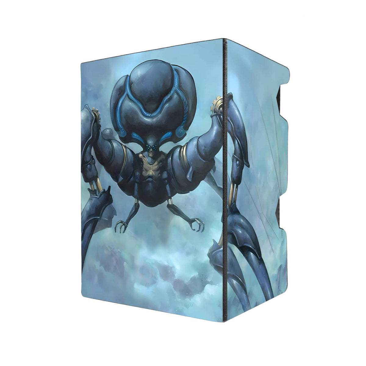 Here's another quality black deck box from LDB Duel featuring our exclusive Memnarch art. Fits all types of trading card games, including Pokémon, Yu-Gi-Oh! and Magic The Gathering. The perfect card holder for the TCG player safely holds up to 100 double-sleeved cards. EVEN in extra thick sleeves. Comes with a pull-out dice tray. Legendary-yugioh-tcg-accessories-card-storage-LDB-Duel