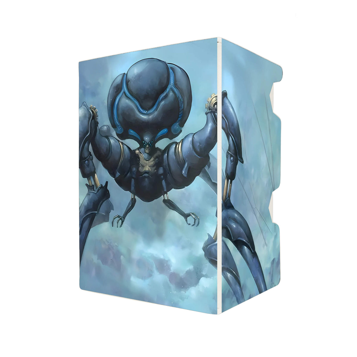 Here's another quality white deck box from LDB Duel featuring our exclusive Memnarch art. Fits all types of trading card games, including Pokémon, Yu-Gi-Oh! and Magic The Gathering. The perfect card holder for the TCG player safely holds up to 100 double-sleeved cards. EVEN in extra thick sleeves. Comes with a pull-out dice tray. Artifact-ygo-magic-digimon-card-protector-gaming-accesories-LDB-Duel
