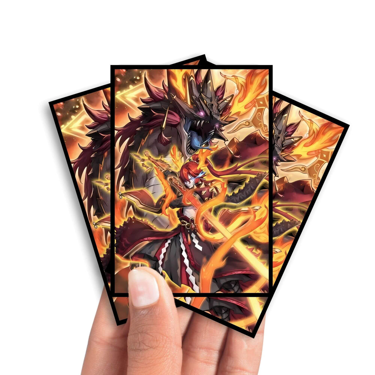 sleeves for yugioh cards Player's Choice Standard Card Sleeves: Red (60 ct) main image 1