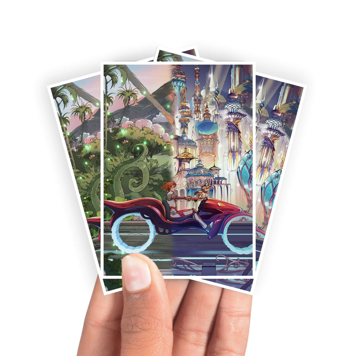 Protect and enhance your cards with our clean and crisp white border card sleeves. Featuring a minimalist design that complements any artwork, these sleeves offer a bright, timeless look. From LDB Duel. Printed with our exclusive Muraganda and Avishkar design for a fresh and premium finish. Muraganda-Raceway-mtg-yugioh-pokemon-card-protection-standard-japanese-dragon-shield-LDB-Duel-white