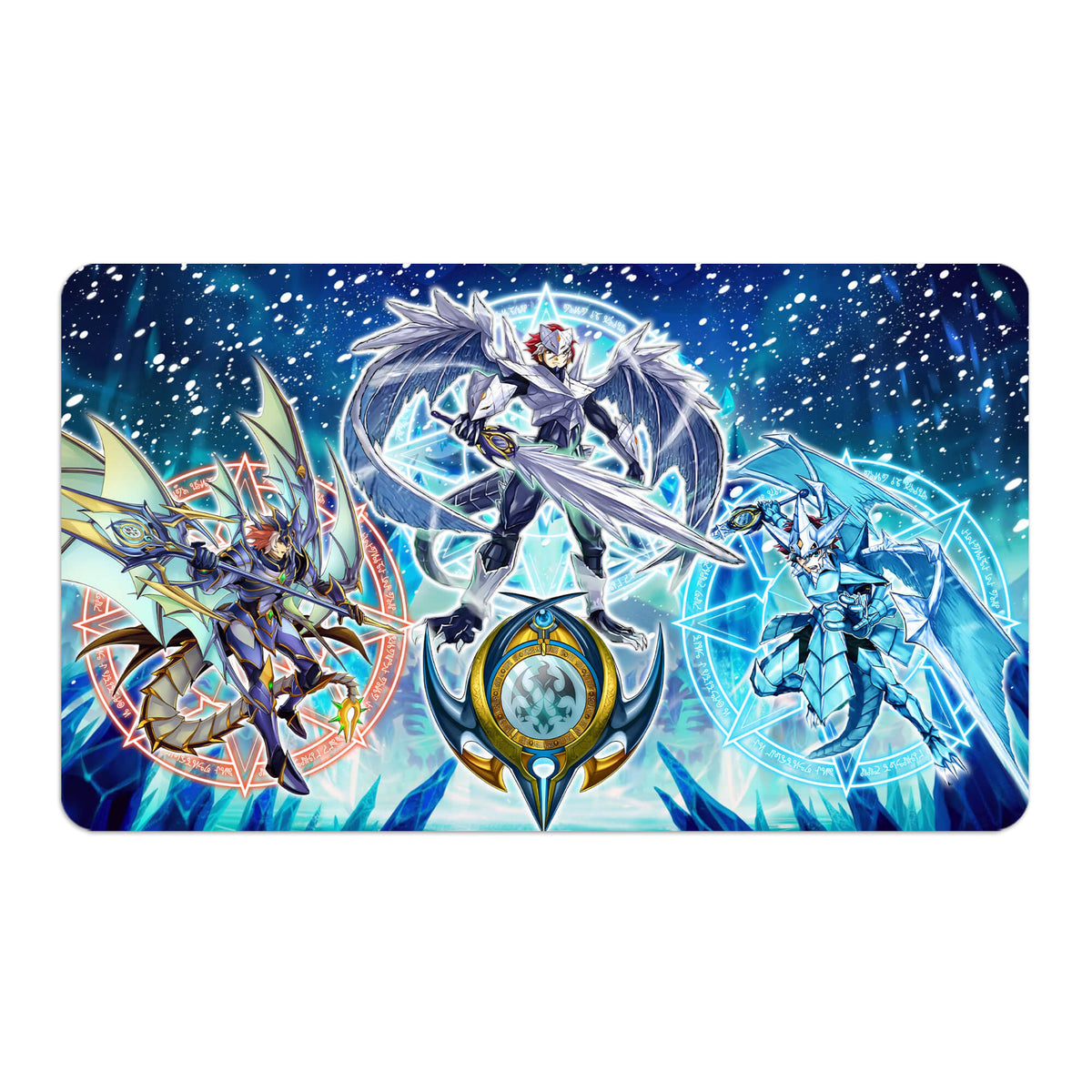 Transform your dueling experience with LDB Duel featuring our exclusive art Nekroz Archetype playmat! Featuring a soft cloth top for smooth card movement and a durable rubber back for a secure grip, this 24x14 inch mat is machine washable and safe for cards and sleeves. Necroth-yugioh-mtg-pokemon-custom-artwork-premium-durable-rubber-ldb-duel