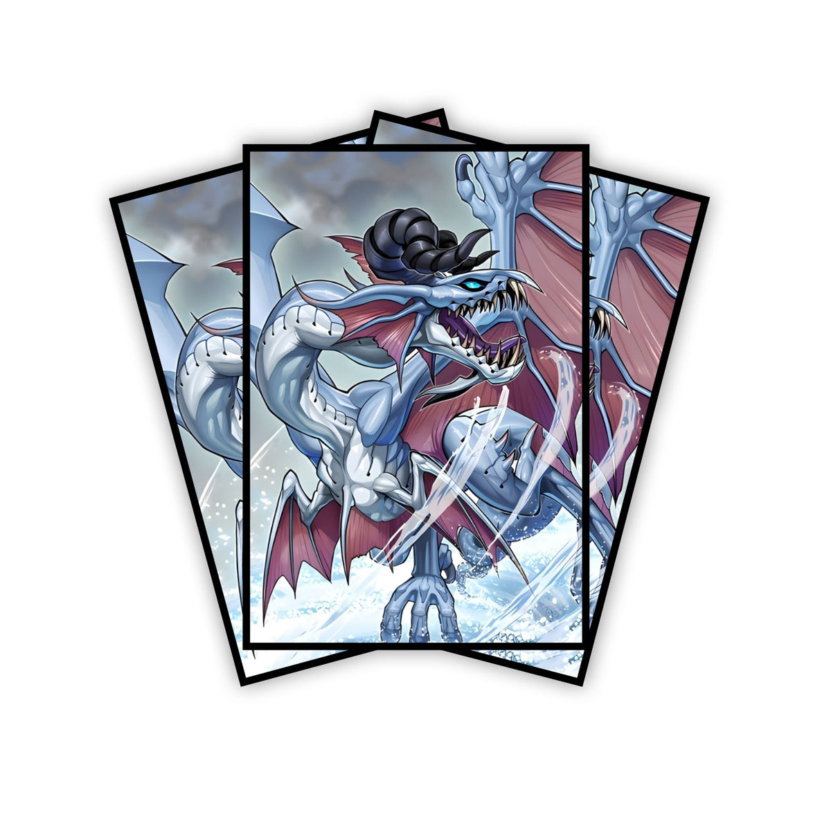 Enhance your cards with our elegant black border card sleeves, featuring a sleek, sophisticated design for a bold, modern aesthetic. From LDB Duel. Perfect for showcasing your collection, these sleeves are printed with our exclusive Phantasm Spiral Dragon design. Phantasm-Spiral-yugioh-mtg-pokemon-card-protection-standard-japanese-dragon-shield-LDB-Duel-black