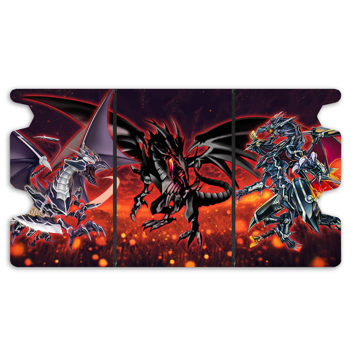 Here is the Full Lid Design of the Red-Eyes Black Dragon Archetype Mach 3 Black Deck Box. Slash-Dragon-yugioh-custom-art-leather-durable-LDB-Duel
