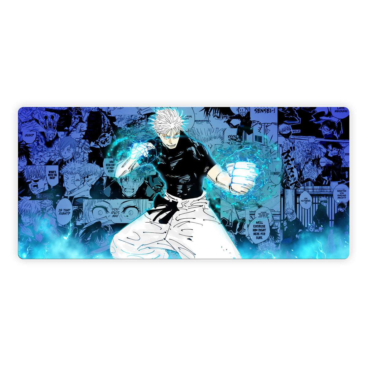 Elevate your gaming experience with LDB Duel featuring our exclusive Satoru Gojo mouse pad! Crafted with a smooth cloth surface for unparalleled mouse accuracy and a non-slip rubber base for rock-solid stability, this 35x16-inch masterpiece combines stunning design with top-tier functionality. And with its machine-washable build, keeping it clean is a breeze!Yuji-Itadori-anime-yugioh-mtg-pokemon-custom-artwork-premium-durable-rubber-ldb-duel