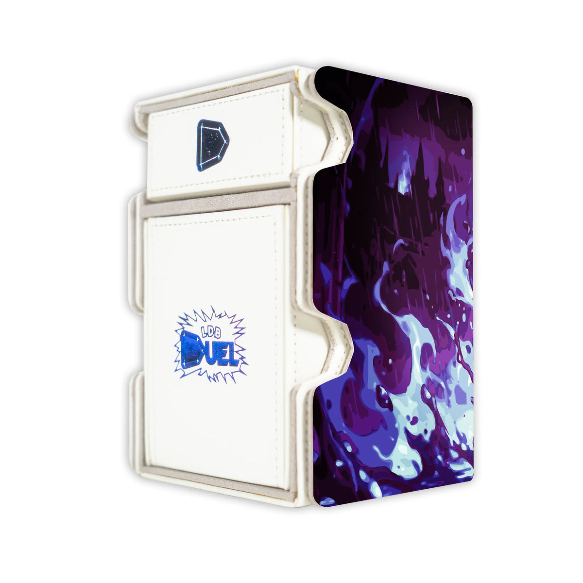 Here is the Right View of the Shadow Gengar Mach 3 White Deck Box. Poison-Type-pokemon-deck-tray-dice-tray-LDB-Duel