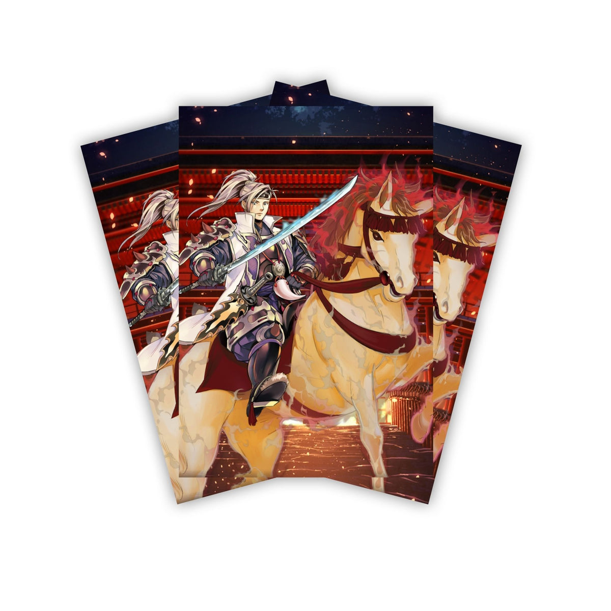 Keep your cards safe and stylish with our borderless card sleeves. Designed edge-to-edge to showcase your artwork, they offer a sleek, modern aesthetic. From LDB Duel, printed with the exclusive Shiranui Sunsaga design for a fresh, premium feel.Shiranui-yugioh-mtg-pokemon-card-protection-standard-japanese-dragon-shield-LDB-Duel-borderless