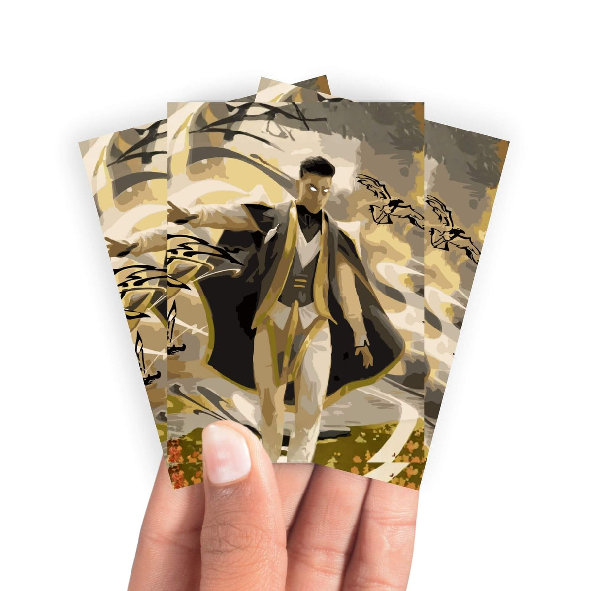 Keep your cards safe and stylish with our borderless card sleeves. Designed edge-to-edge to showcase your artwork, they offer a sleek, modern aesthetic. From LDB Duel, printed with the exclusive Silverquill Influence design for a fresh, premium feel.Killian--mtg-card-protection-standard-japanese-dragon-shield-LDB-Duel-borderless