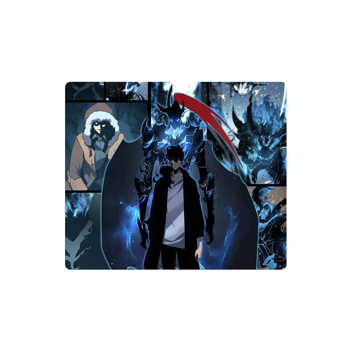 Enhance your gaming setup with our exclusive artwork Solo Leveling mouse pad! Featuring a soft cloth surface for precise mouse tracking and a durable rubber base for a stable grip, this 10x8.5 inch mouse pad is the perfect blend of style and performance. Plus, it's machine washable for easy maintenance! Bloodlust-yugioh-mtg-pokemon-custom-artwork-premium-durable-rubber-ldb-duel