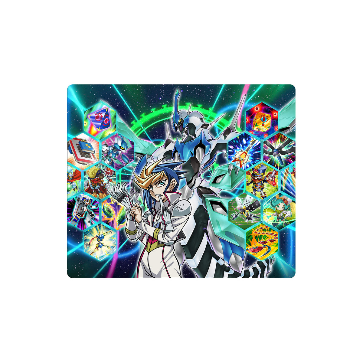 Enhance your gaming setup with our exclusive artwork Speedroid mouse pad! Featuring a soft cloth surface for precise mouse tracking and a durable rubber base for a stable grip, this 10x8.5 inch mouse pad is the perfect blend of style and performance. Plus, it's machine washable for easy maintenance! Yugo-yugioh-mtg-pokemon-custom-artwork-premium-durable-rubber-ldb-duel