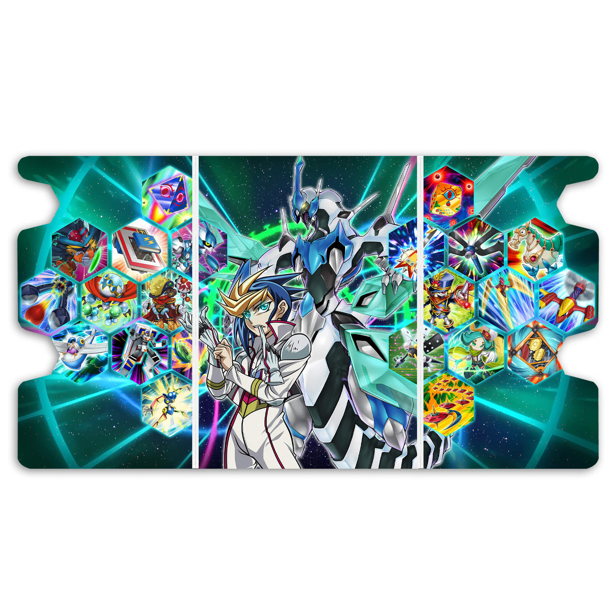 Here is the Full Lid Design of the Speedroid Mach 3 White Deck Box. Wing-Synchron-yugioh-custom-deck-portable-collector-LDB-Duel
