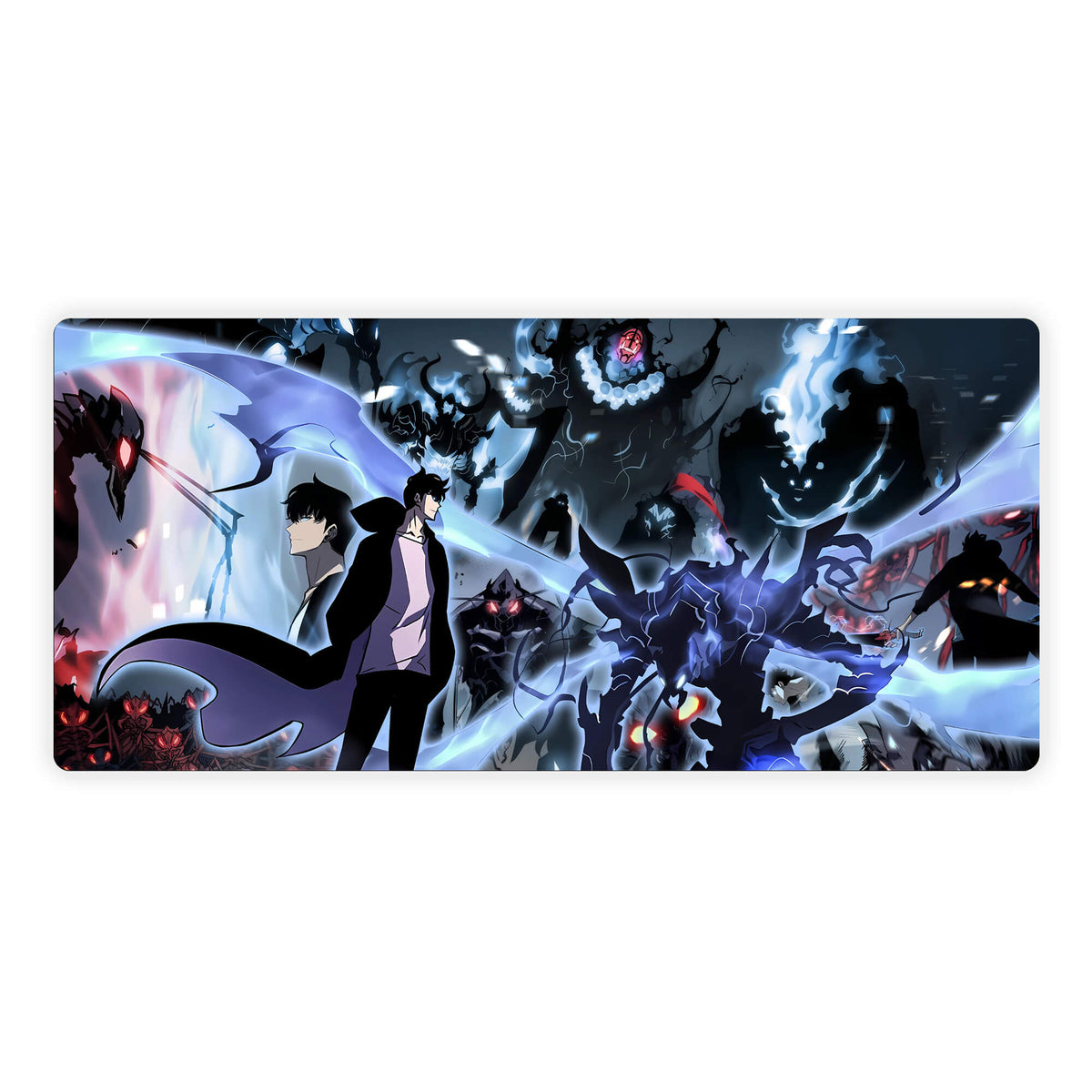 Elevate your gaming experience with LDB Duel featuring our exclusive Sung Jinwoo mouse pad! Crafted with a smooth cloth surface for unparalleled mouse accuracy and a non-slip rubber base for rock-solid stability, this 35x16-inch masterpiece combines stunning design with top-tier functionality. And with its machine-washable build, keeping it clean is a breeze!Tank-yugioh-mtg-pokemon-custom-artwork-premium-durable-rubber-ldb-duel
