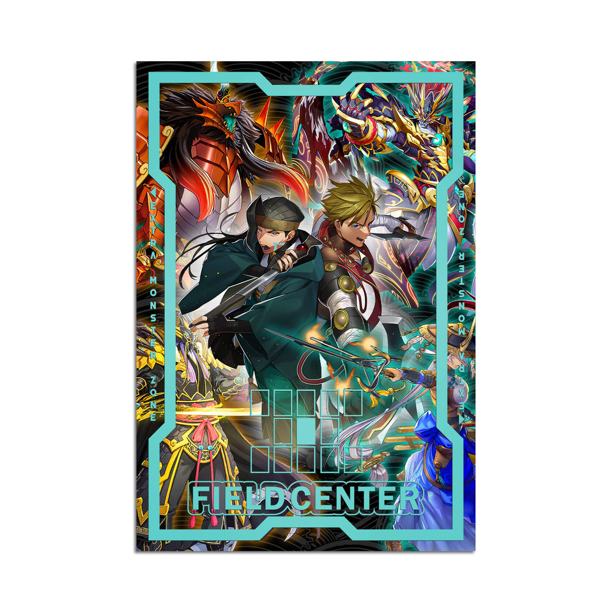 Transform your dueling experience with our original art Sword Soul Archetype playmat from LDB Duel! Featuring a soft cloth top for smooth card movement and a durable rubber back for a secure grip, this 24x14 inch mat is machine washable and safe for cards and sleeves. Chengying-yugioh-mtg-pokemon-custom-artwork-premium-durable-rubber-ldb-duel