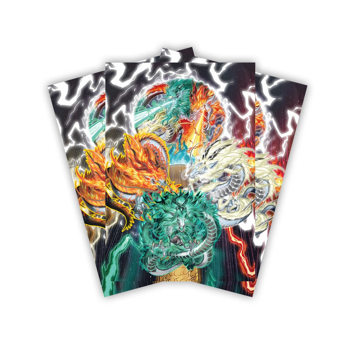 Keep your cards safe and stylish with our borderless card sleeves. Designed edge-to-edge to showcase your artwork, they offer a sleek, modern aesthetic. From LDB Duel, printed with the exclusive Tenpai Dragons Archetype design for a fresh, premium feel.Tenpai-Dragons-yugioh-mtg-pokemon-card-protection-standard-japanese-dragon-shield-LDB-Duel-borderless