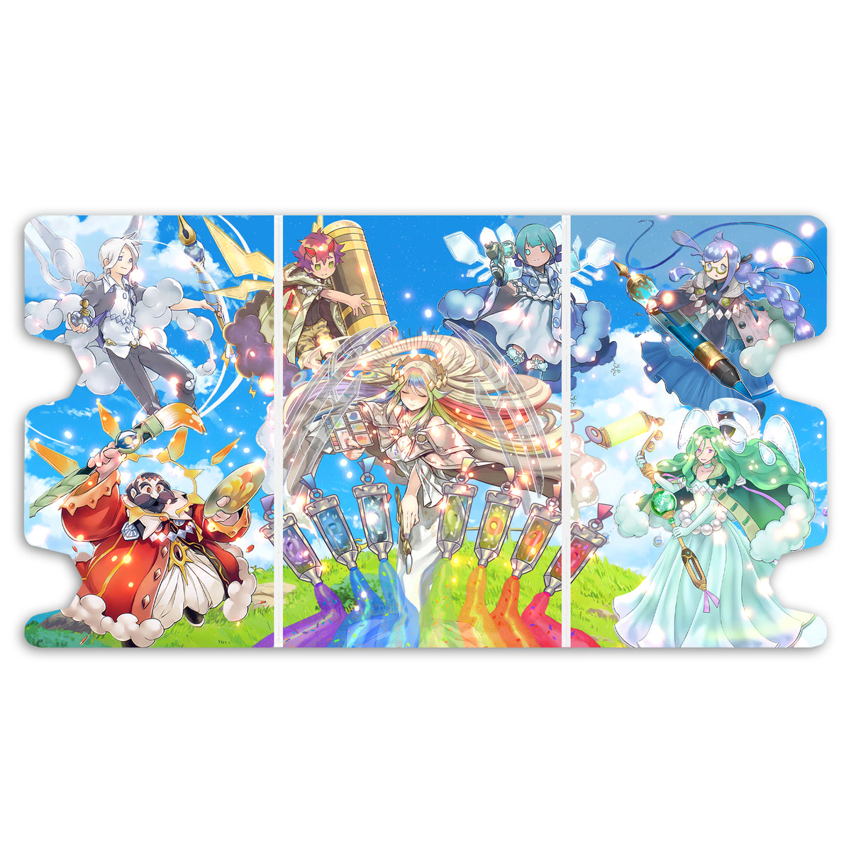 The Weather Painter Rainbow Mach 3 deck box - Holds 100 Double Sleeved Cards LDB Duel The Weather Painter Rainbow Mach 3 deck box - Holds 100 Double Sleeved Cards LDB Duel