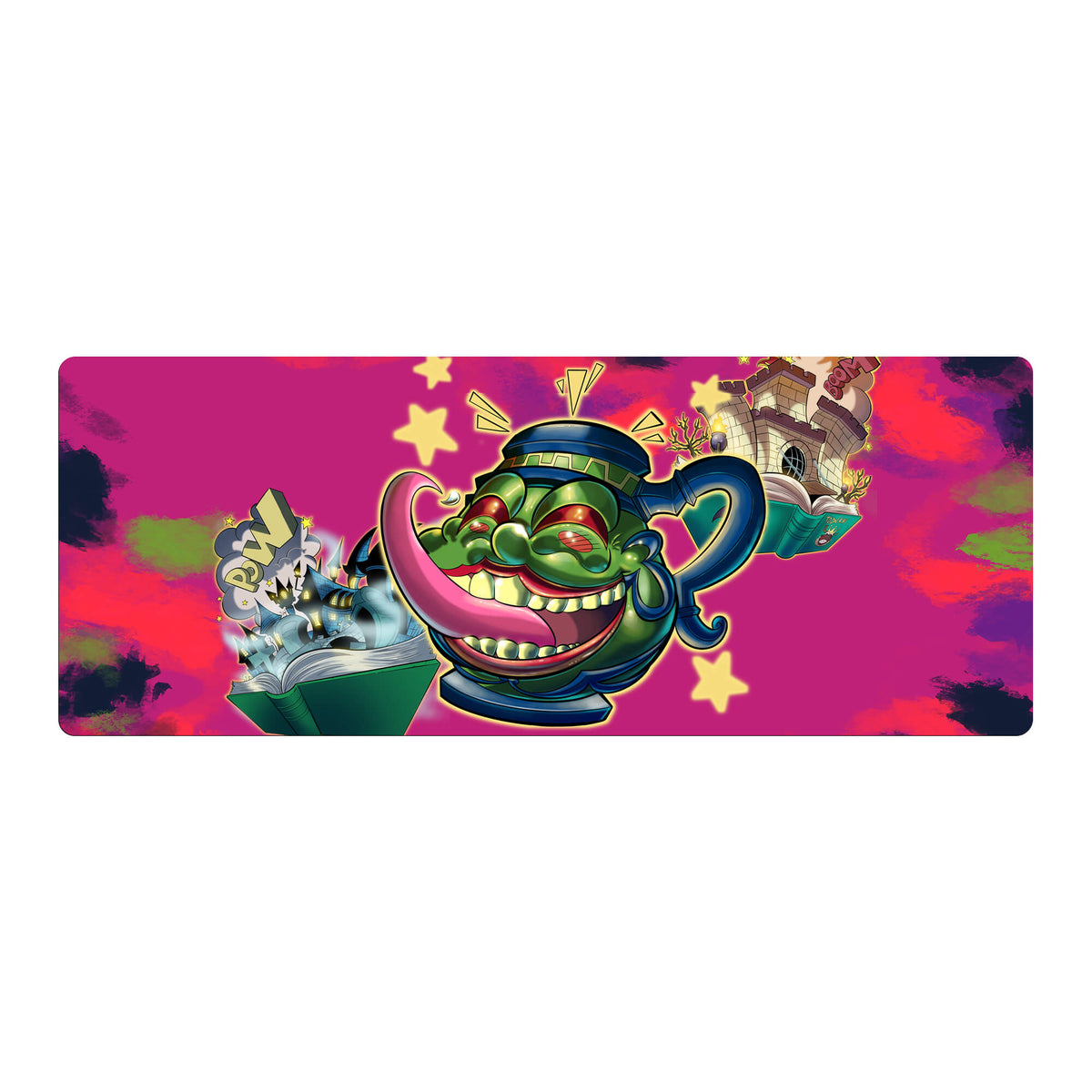 Level up your gaming setup from the LDB Duel featuring our exclusive Toon of Greed Mouse Pad! Designed for gamers who value precision and comfort, this 31x12 inch masterpiece boasts a soft cloth surface for ultra-smooth tracking and a non-slip rubber base for stability during intense battles. Stylish, durable, and machine washable, it's the ultimate accessory for your desk.Maximillion-Pegasus-yugioh-mtg-pokemon-custom-artwork-premium-durable-rubber-ldb-duel
