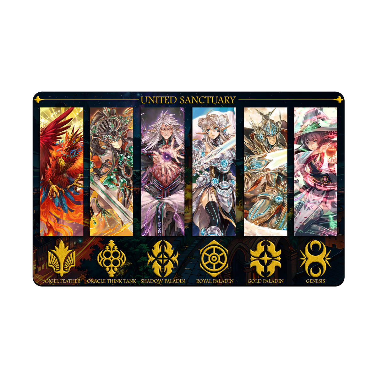 Transform your dueling experience with our exclusive art United Sanctuary playmat from LDB Duel! Featuring a soft cloth top for smooth card movement and a durable rubber back for a secure grip, this 24x14 inch mat is machine washable and safe for cards and sleeves. Magallanica-yugioh-mtg-pokemon-custom-artwork-premium-durable-rubber-ldb-duel