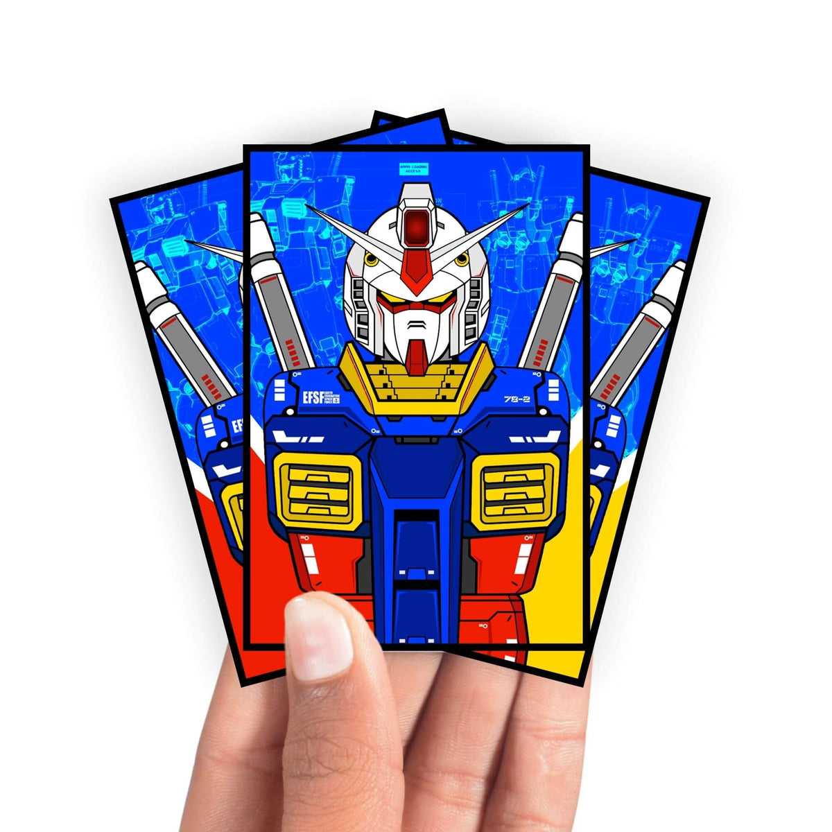 Enhance your cards with our elegant black border card sleeves, featuring a sleek, sophisticated design for a bold, modern aesthetic. From LDB Duel. Perfect for showcasing your collection, these sleeves are printed with our exclusive Gundam RX-78-2 design. Beam-Javelin-anime-yugioh-mtg-pokemon-card-protection-standard-japanese-dragon-shield-LDB-Duel-black