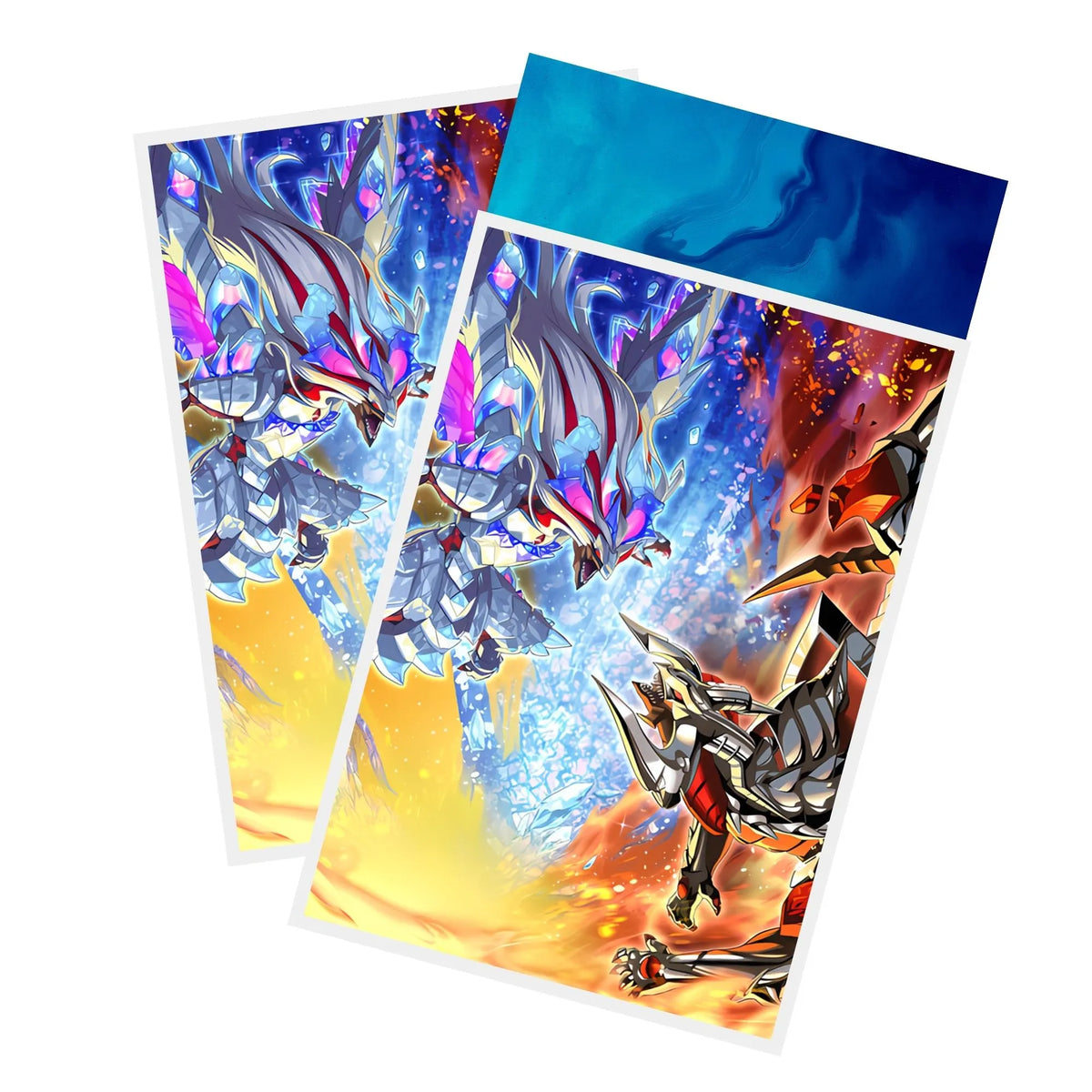 Protect and enhance your cards with our clean and crisp white border card sleeves. Featuring a minimalist design that complements any artwork, these sleeves offer a bright, timeless look. From LDB Duel. Printed with our exclusive Branded Fusion design for a fresh and premium finish. Spell-Card-yugioh-card-protection-standard-japanese-dragon-shield-LDB-Duel-white