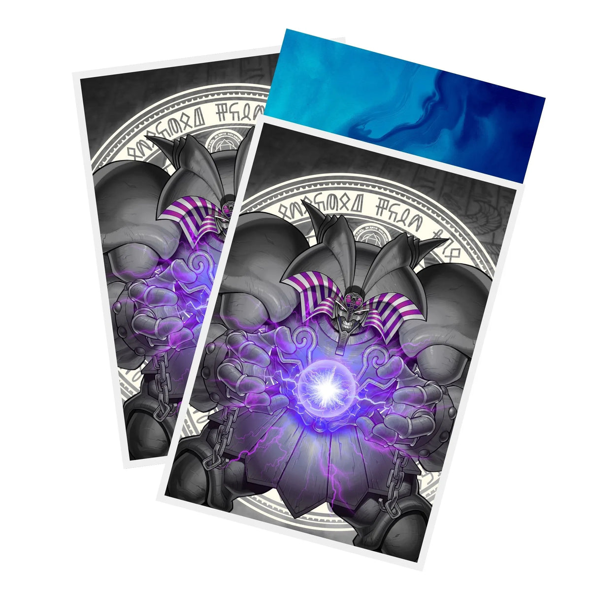 Protect and enhance your cards with our clean and crisp white border card sleeves. Featuring a minimalist design that complements any artwork, these sleeves offer a bright, timeless look. From LDB Duel. Printed with our exclusive Dark Exodia design for a fresh and premium finish. Forbidden-Lord-yugioh-card-protection-standard-japanese-dragon-shield-LDB-Duel-white
