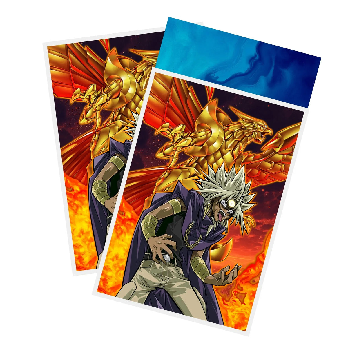Protect and enhance your cards with our clean and crisp white border card sleeves. Featuring a minimalist design that complements any artwork, these sleeves offer a bright, timeless look. From LDB Duel. Printed with our exclusive Dark Marik design for a fresh and premium finish. Antagonist-yugioh-card-protection-standard-japanese-dragon-shield-LDB-Duel-white